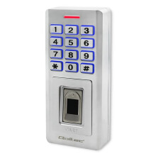 Qoltec Oberon kombinationslås med fingeraftrykslæser | RFID | Kode | Kort | Nøglering | Klokke | IP68 | EM