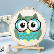 DIY Craft Punch Needle Embroidery Kits,Healing Weave Punch Stitching for Beginners, 20*20cm