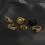Punk Chain Rings Set for Men Silver Gold Vintage Geometric 7