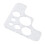 Clear Acrylic Corner Stencil for Leatherwork 3.54 x 3.54 in 3
