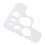 Clear Acrylic Corner Stencil for Leatherwork 3.54 x 3.54 in 5