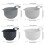 4 Pcs Plastic Mixing Bowl Set Reusable Plastic Nesting Mixing Bowl Multifunctional Nesting Container for Kitchen Cooking Baking 2