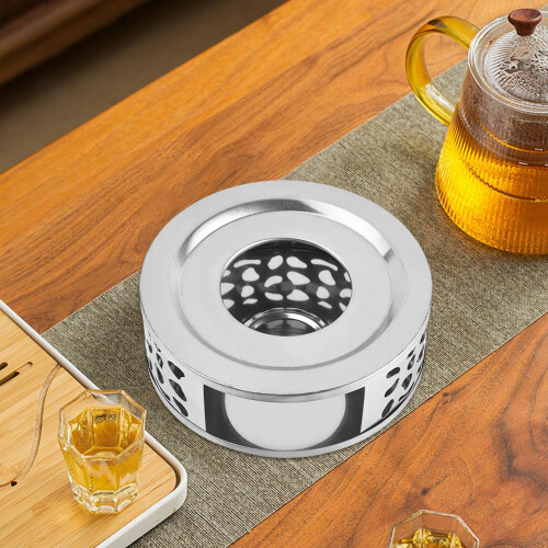 Round Tea Teapot Warmer Stainless Steel 1 Piece 2