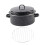 Roasting Dish with Lid Black 1Set 5