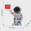 Solar Astronaut Car Ornament Center Console Doll 4