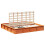 VidaXL vidaXL Bed Frame Wax Brown 200 x 200 cm Solid Pine Wood 2