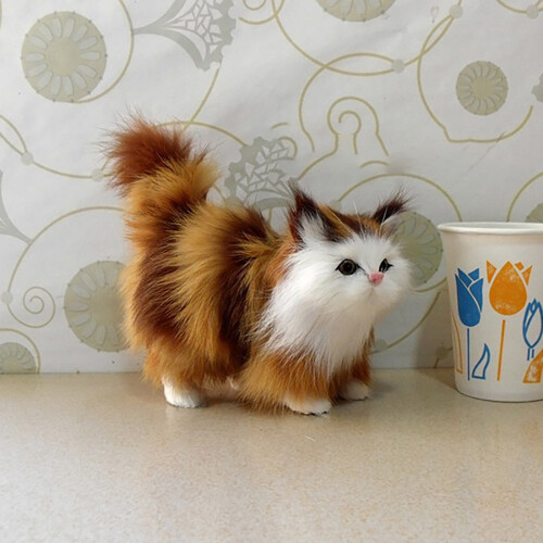 Lifelike Stuffed Cat Plush Toy Realistic Kitten 1 pc 2