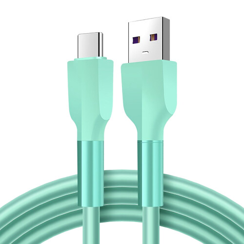 Silicone Fast Charging Cable USB-A to USB-C 3.3FT 22AWG