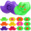 Ibasenice Lip-Shaped Plastic Noisemaker 20 pcs Assorted 4