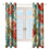 Floral Flower Curtains Eco-Friendly 2 Panel Set 3