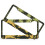 Dinosaur Trailer License Plate Frames Aluminum 2 Pack 2