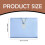 Blue Accordion File Folder Letter Size 12 Pocket 3