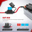 RFROAD LED Light Bar Wiring Harness Kit 4-Lead Waterproof 7
