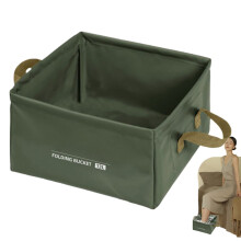 Folding Bucket 13L Square Water Bucket Multifunctional RV Accessories Large Capacity Water Storage Container for Daily Use gaudily