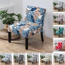 Armless Accent Chair Cover Stretch Chair Slipcover Printed Slipper Chair Covers Furniture Protector Covers (1Pack)