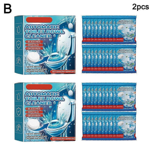 (2pcs, A) 2/1PACK Toilet Cleaning Tablets Toilet - Efficient Scale Removal, Deodorization