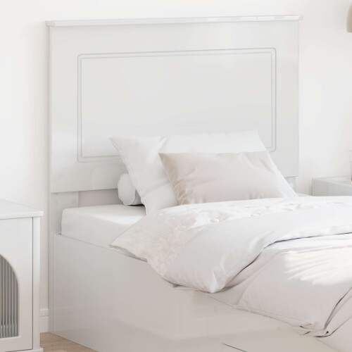 VidaXL vidaXL Headboard Gloss White 100 cm Engineered Wood