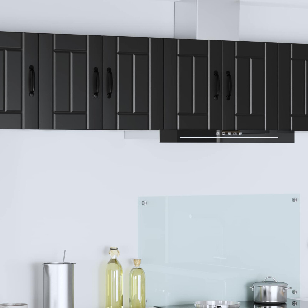 Vidaxl Wall Cabinet Lucca Black 30 X 31 X 40 Cm Engineered Wood