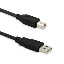 Qoltec USB 2.0-kabel A-han | B-han | 5 m