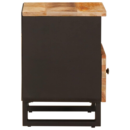 VidaXL vidaXL Bed cabinet 2 pcs Brown 40 x 33 x 46 cm Solid Mango Wood 1