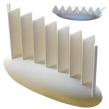 Crinkle Cutter for Veggies – Wavy Cucumber Slicer, Multi-Functional 3D Printed Tool for Salad, Sushi, Meal Prep, Camping & Commercial Kitchen