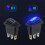 Waterproof 12V Rocker Switch SPST 3-Pin Blue LED 5 pcs 2