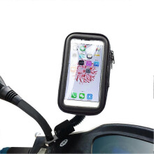 (5.5in, Love) Mobile phone bag, motorcycle scooter, rearview mirror navigation bracket bag