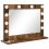 VidaXL vidaXL Vanity Mirror Rectangular Smoked Oak 60 x 45 x 18 cm 2