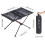 Oxford Ultralight Rectangular Folding Table Picnic Camping Table Kitchen Table Portable Hiking Camping Outdoor (Black) 2