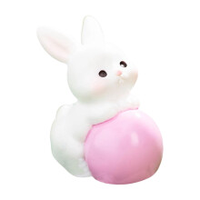 Easter Resin Gnome Figurine Cartoon Egg Rabbit Ornament Car Micro Landscape Decor
