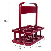 Reusable Bar Beverage Display Basket Beer Bottle Carrier Cup Organizer Durable Foldable Drink Caddy Holder 6 Pack Wine Rack