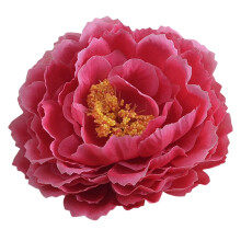 Peony Flower Brooch Pin for Women – Red 5.1"x5.1", Compatible with Wedding, Party, Valentine’s Day & Formal Wear