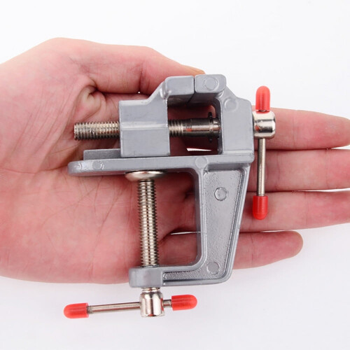 Mini Vise|Portable Vise|Work Bench Vise|Portable Work Small Bench Vise,Small Table Clamp for Jewelry Making Electronics Craft Model Building