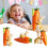 Ceramic Rabbit with Carrot Statue Easter Ornament 5