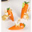 Ceramic Rabbit with Carrot Statue Easter Ornament 8