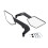 2PCS Rotating Motorcycle Rearview Mirrors with Reflector Spoiler, Compatible with Motorcycles 7