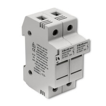 Qoltec Sikringsbase + DC-sikring |2P |1000V |30A |10x38 |solcelleanlæg