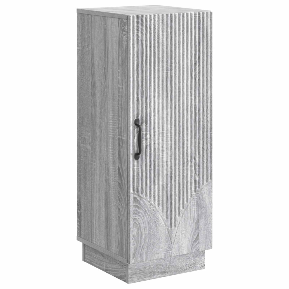 Vidaxl Sideboard Grey Sonoma 33 X 34.5 X 87 Cm Engineered Wood