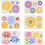 Flower Art Stencils and Templates (9 Count) 2