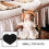 Novelty Heart Hat Fabric for Dolls Birthday 1Set 2