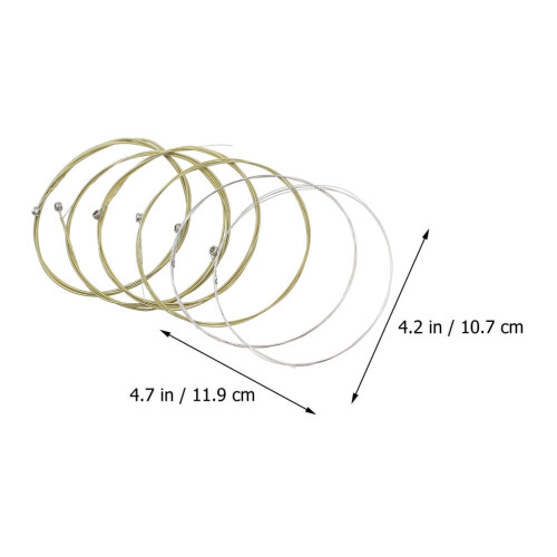 6Pcs Replacement Guitar Strings for Acoustic Guitars with Full Resonance 1