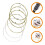 6Pcs Replacement Guitar Strings for Acoustic Guitars with Full Resonance 5