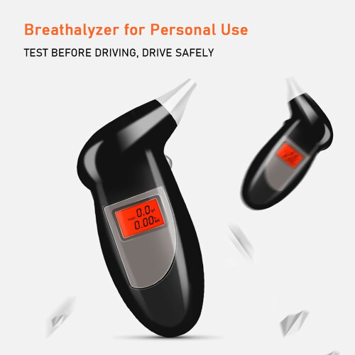 Portable Breathalyzer with Backlit LED and 5 Mouthpieces 2