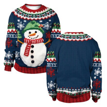 Ugly Christmas Sweater Women Funny Christmas Sweater Cloth Unisex Festive Pullover for Women Men Festival Activities Party Gathering sensible