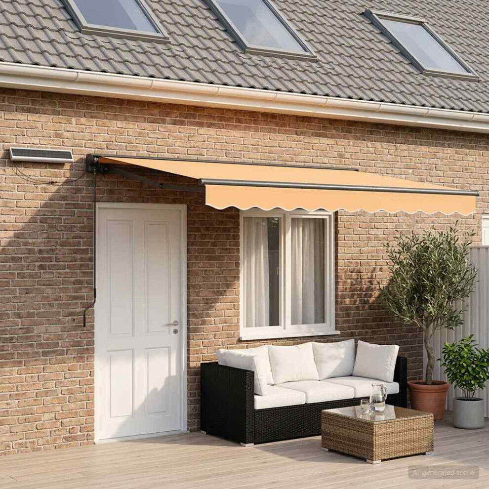 Vidaxl Electric Retractable Awning Sand 4 X 2 M