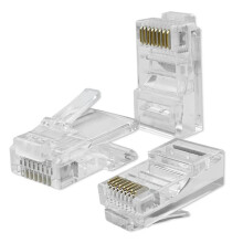 Qoltec RJ45-gennemgangsstik | CAT5e | UTP | Gennemgang | Forgyldte kontakter | 100 stk.