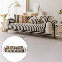 Thickened Soft Plush Sofa Cover – Warm, Fuzzy, Non-Slip Slipcover for Sectional Couch, Compatible with Most Sofas