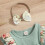 Baby Clothes Set Green Ruffled Romper Bodysuit Headband 6