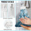 Marble Stripes Reusable Dish Towels 2-Pc Quick-Dry 6