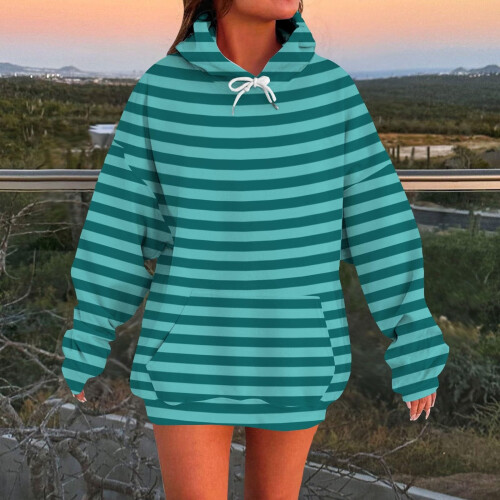 Women's Oversized Fleece-Lined Hoodie Longline 2